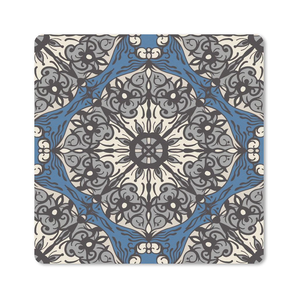 MuchoWow Mauspad Mousepad Mandala - Muster - Vintage 30x30 cm - Mousepads - Maus Mat - Pad - Mausunterlage - Gaming