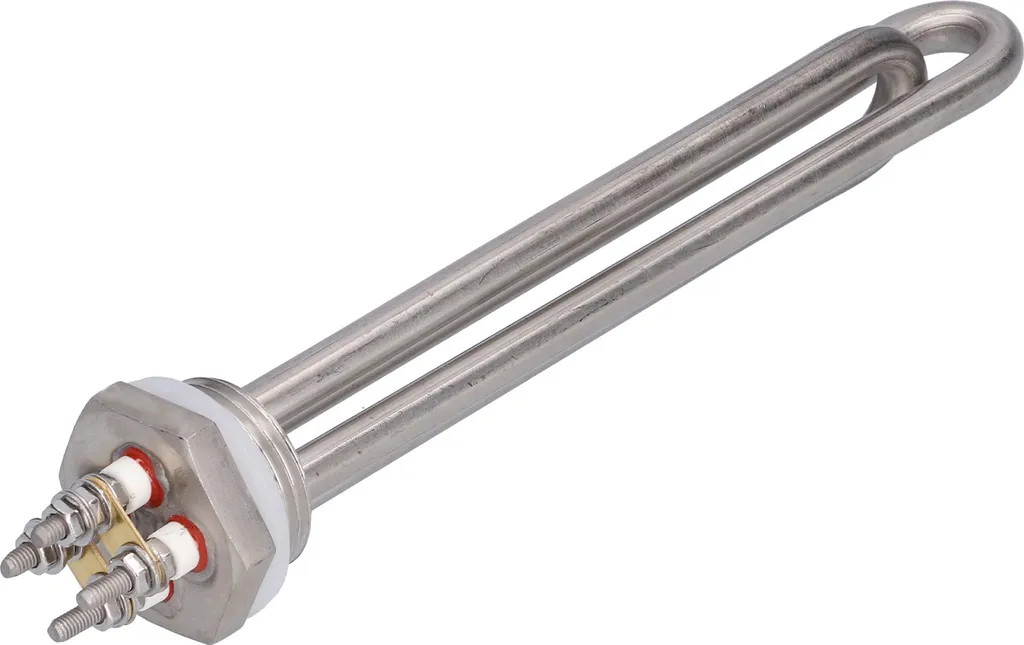 Élément chauffant 48V 1500W en inox anticorrosion avec raccord 1 pouce - 2