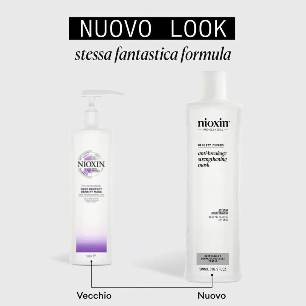Nioxin Density Defend Masque Anti-Casse 500ml pour Cheveux Fins et Fragiles