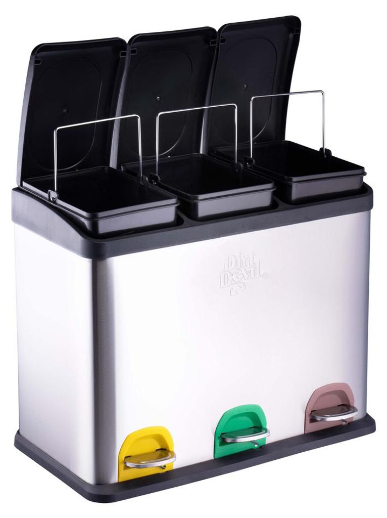 Cestino a pedale Dirt Devil 3 x 15L per la raccolta Immagine del prodotto 