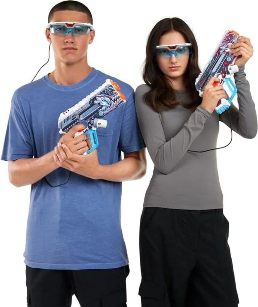 XSHOT Skins Laser 360° ZURU : Pack de 2 Blasters avec Casques Infrarouges - 9