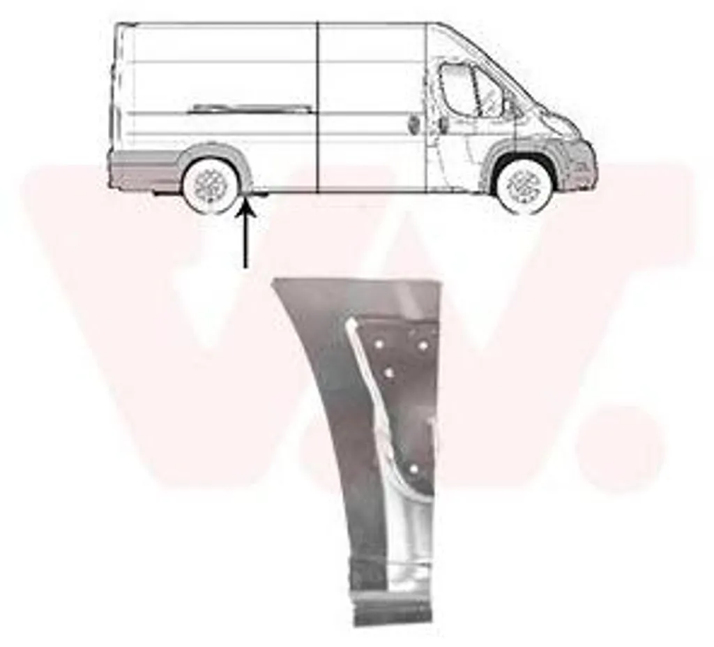 Réparez la rouille de votre Fiat Ducato avec la tôle VAN WEZEL dédiée