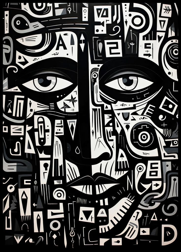 Plakat 64x90cm Labyrinth der Gedanken