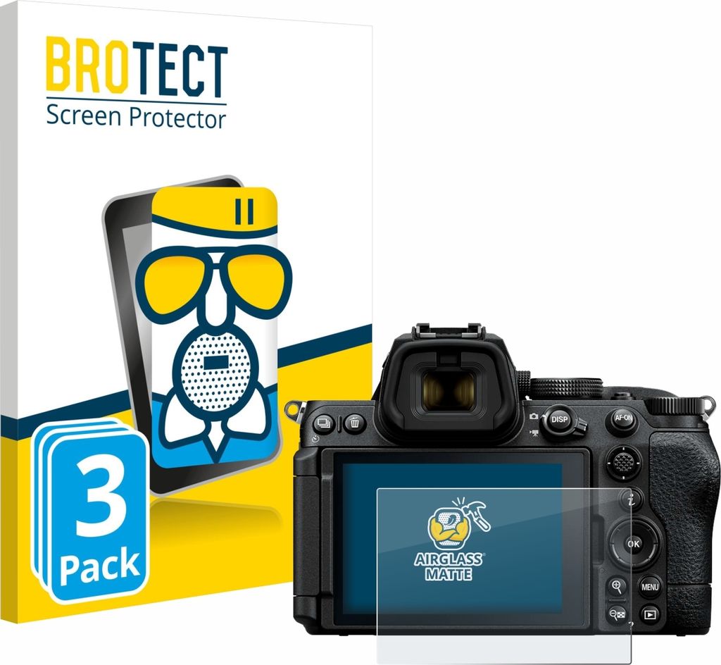 3x BROTECT Entspiegelungs Schutzglas für Nikon Z5 II Schutzfolie Panzer Folie Glas Display Schutz matt