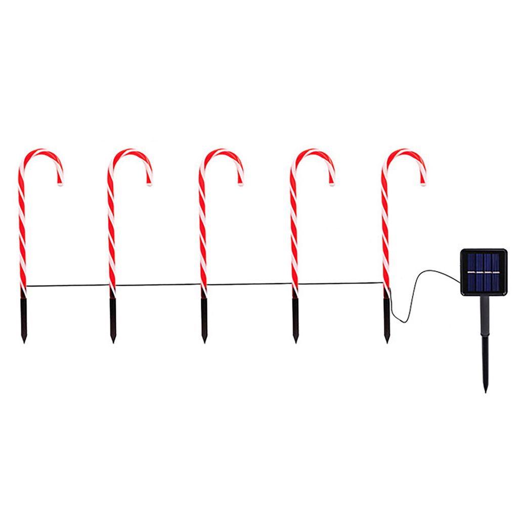 5pcs Ambient Light Star Form Solar angetriebener dekorativer Hochbritenhausverbesserung Dekoration wasserdichte Outdoor-Solar-Weihnachtslichter fü...