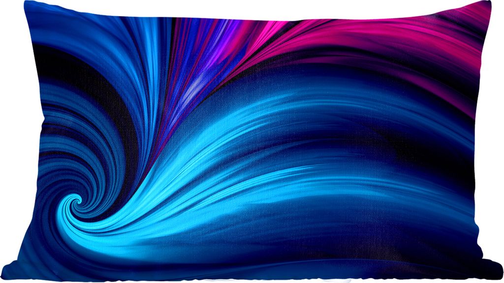 MuchoWow Zierkissen Sofakissen Wohnzimmer Dekokissen 50x30 cm Abstrakter Hintergrund mit den Farben eines Pfaus - Wohnzimmerdekoration - Polster ...