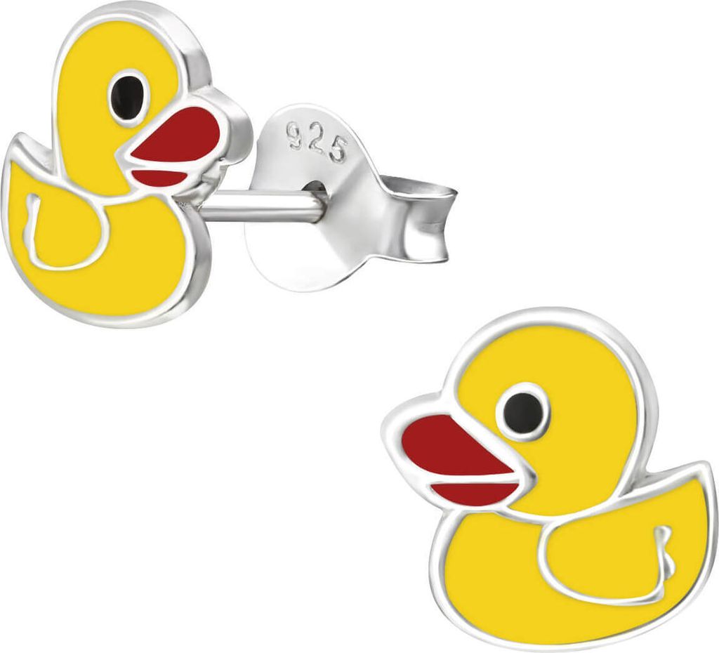 Ohrringe Ohrstecker 925 Sterling Silber mit Badeente