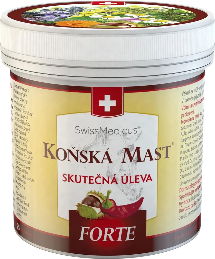 Pommade pour chevaux Forte Warm 500 ml contre les raideurs du corps