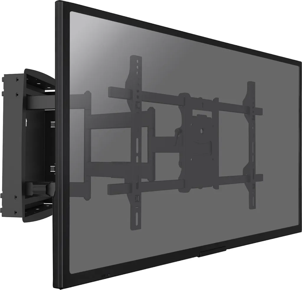 Support TV encastré pour supprimer les reflets et câbles de 32" à 65"
