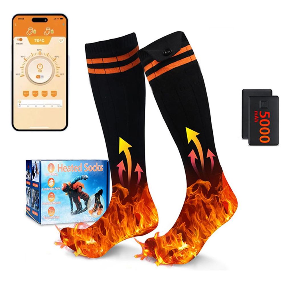 Beheizte Socken 5000mAh, Große Heizfläche bis 70°C, 4 Produktbild 