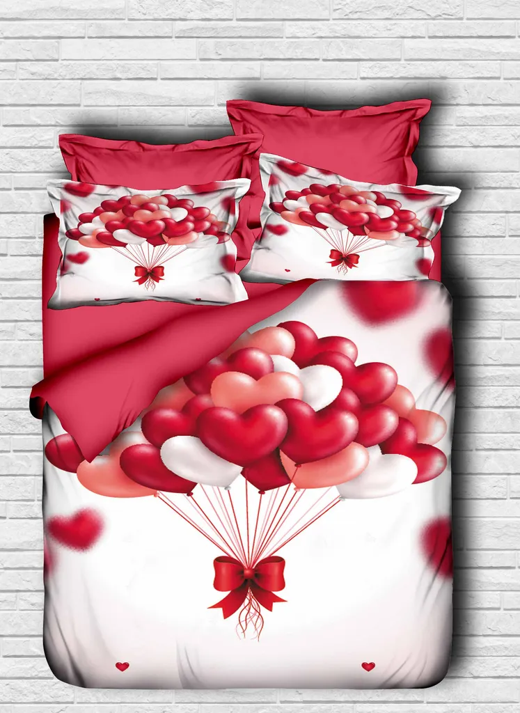 Offerta Set Copripiumino Adal Rosso L'Essentiel | Micro-Raso 100%