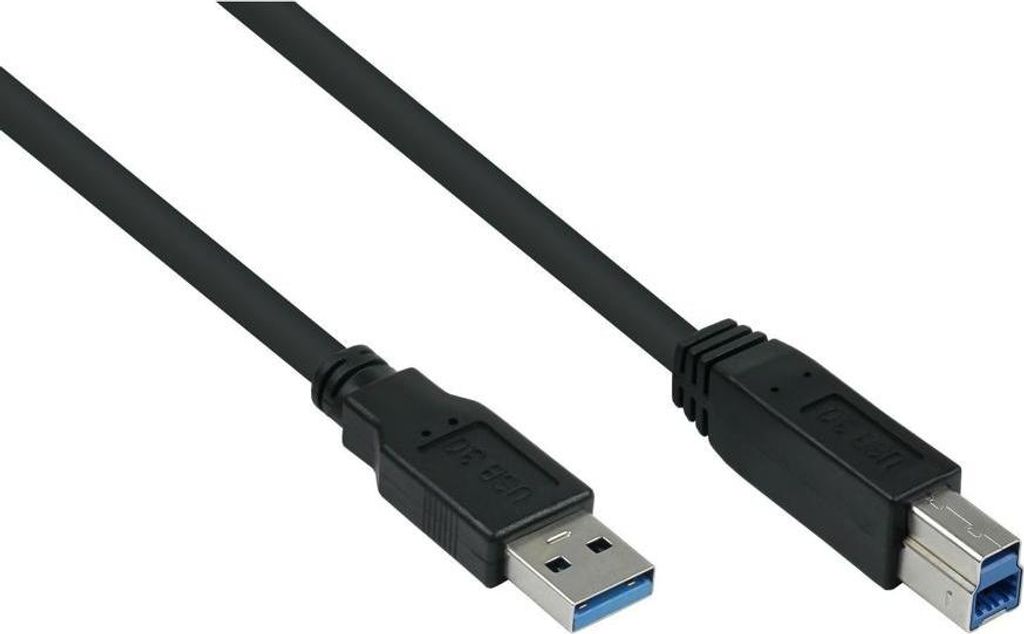 kabelmeister USB3.0 Kabel A-A UL schwarz 0,5m