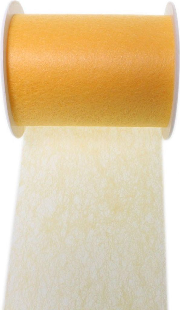 Vlies-Dekoband 10 cm x 20 m – Leicht transparentes Dekoband auf Rolle – Vliesband für Floristik, Tischdeko, Geschenkverpackung & Bastelarbeite...