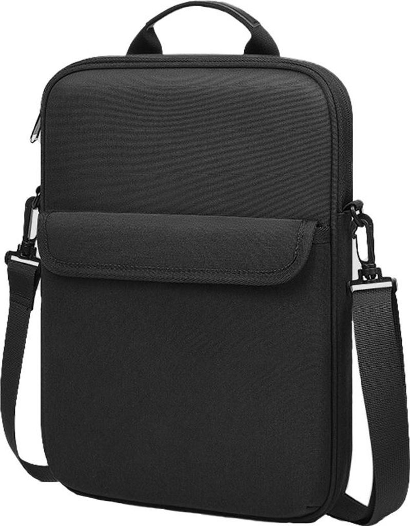 INF Business Laptoptasche mit Griff - Wasserdicht, Stoßfest, Grau, 13 Zoll Schwarz 11 Zoll