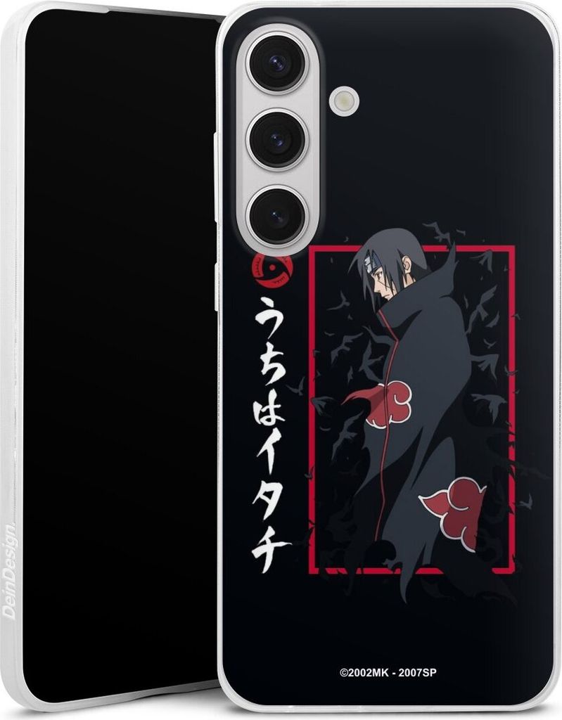 DeinDesign Slim Hülle für Samsung Galaxy S25+ Silikon Case Ultra Dünn Handyhülle Naruto Shippuden Offizielles Lizenzprodukt Itachi Uchiha
