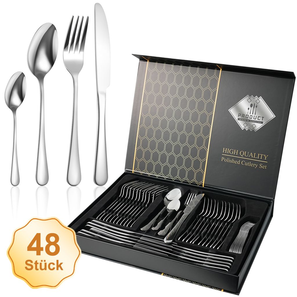 7Magic Besteck Set, Besteckset 12 Personen aus Produktbild
