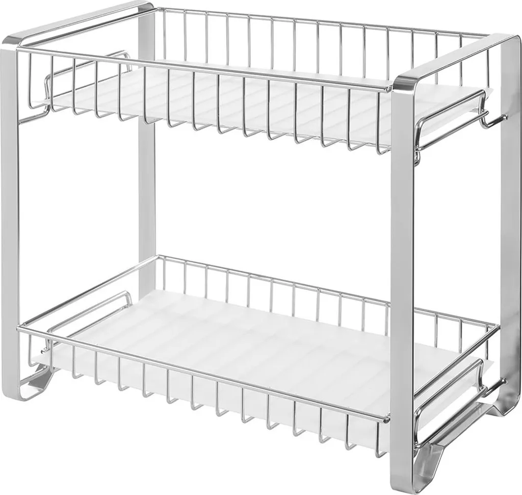 Portaspezie Cucina 2 Livelli: Mensola Organizer Salvaspazio Design Moderno