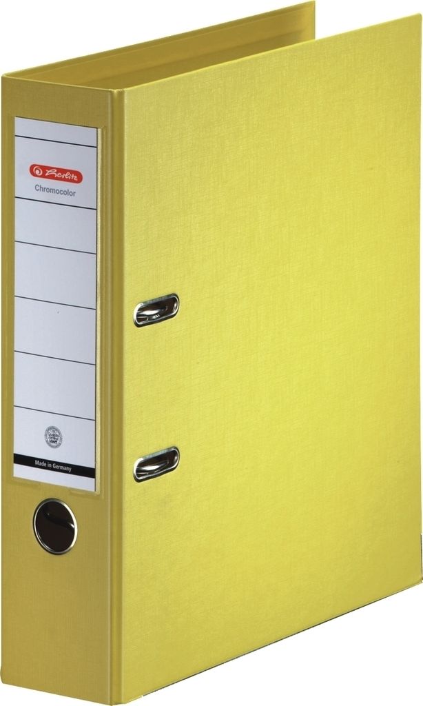 Ordner Kunststoff A4 maX.file protect plus 80mm gelb Packung mit 10 Stück