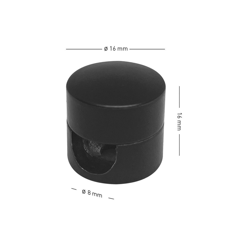 10 Stück Wand-/Deckenpins Für Kabel – Aluminium, Ø18 Mm, Für Textilkabel Bis 7 Mm, Inkl. Schrauben