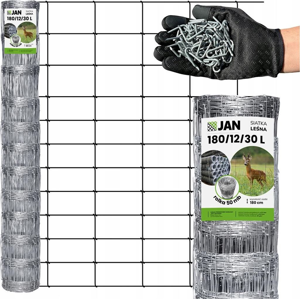 Wildzaun – Forstzaun – Knotengeflechtzaun - 1,8 M Höhe - 50 Produktbild 