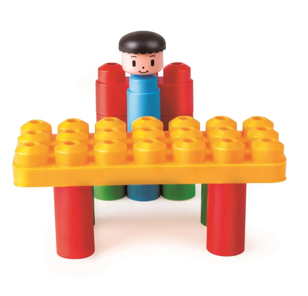 Kit de démarrage créatif PolyM : briques lavables et souples pour bébé - 7