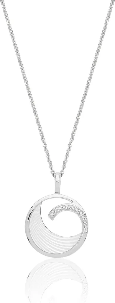 Cadeau Femme : Pendentif Iris Nacré Argent 925 pour Soirée et Mariage