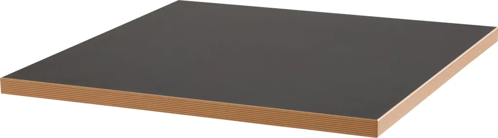 Plateau carré 60 cm noir pour table basse de terrasse La Villette