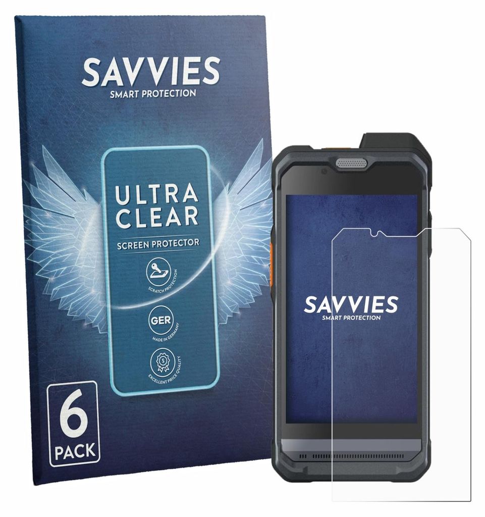 6x Für Hytera PNC460 Schutzfolie Savvies Displayschutz Display Schutz Folie Klar Transparent