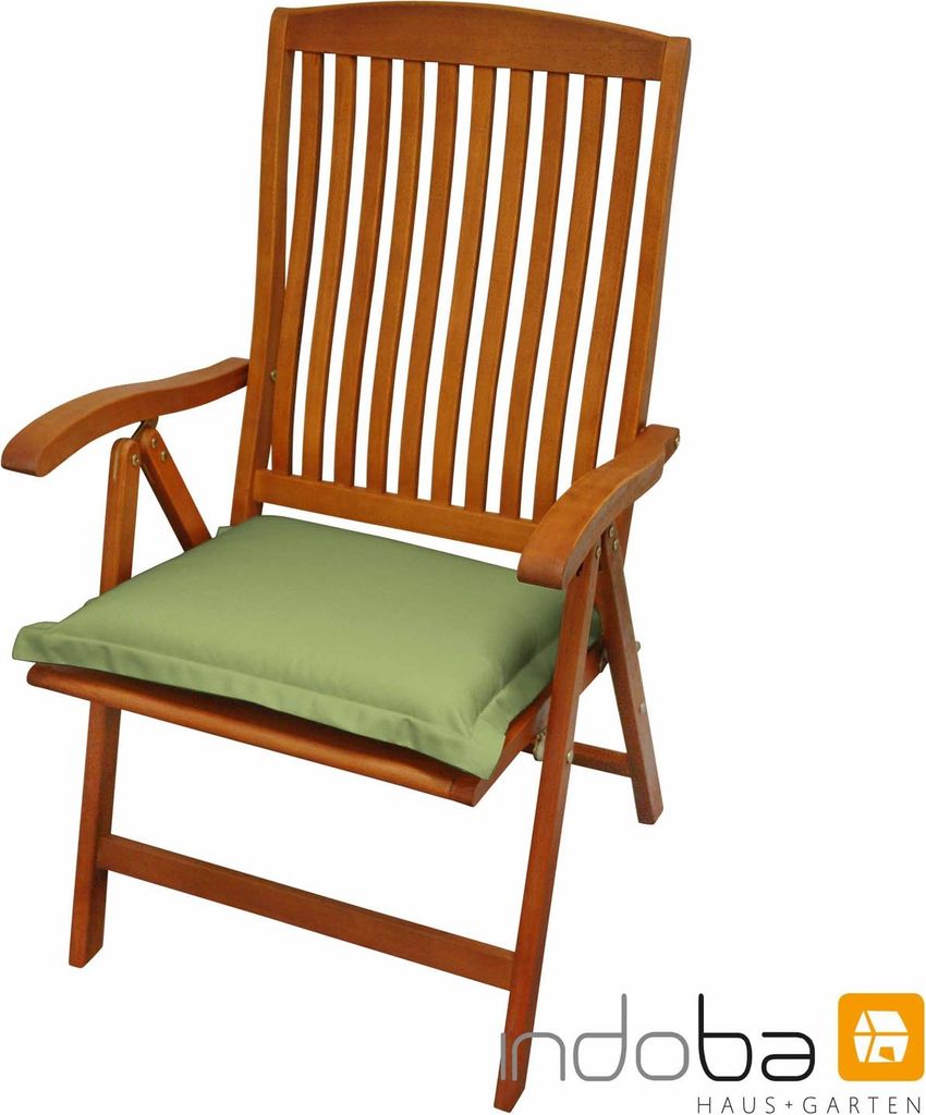 indoba Sitzkissen 'Premium' extra dick, Farbe:grün, Typ:Einzelkissen