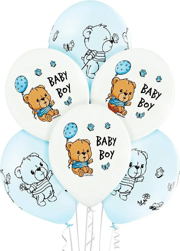 Ballons BABY lot de 50 BNP50-671 - Décoration baby shower et naissance