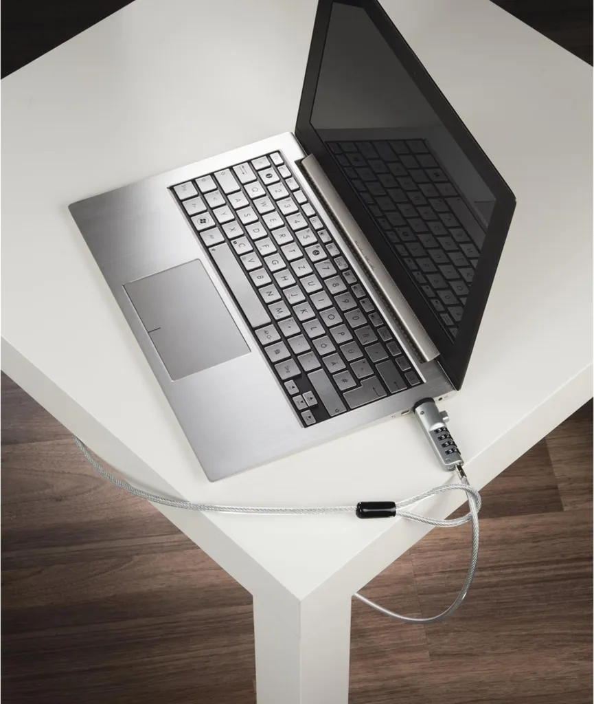 Antivol PC portable USB haute sécurité, câble en acier et code à 4 chiffres