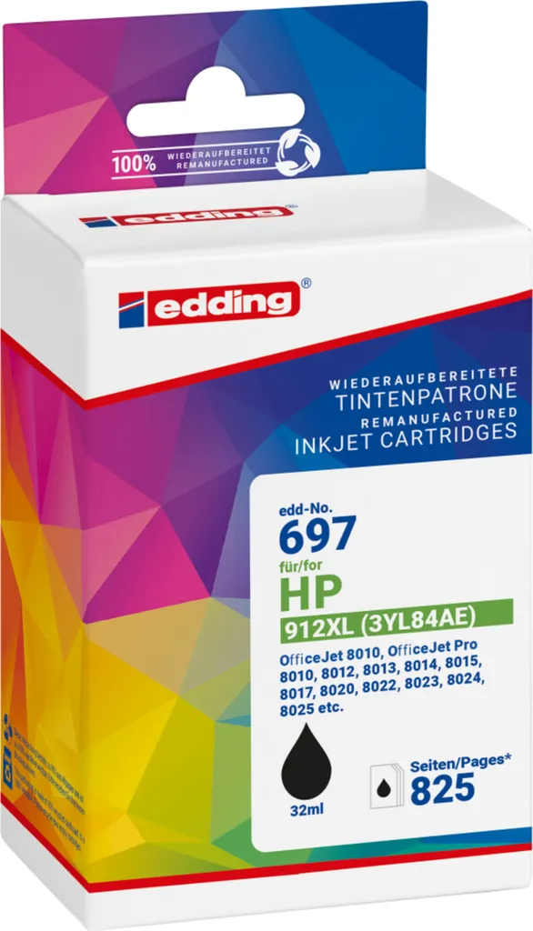 Offerta Cartuccia HP 912XL Nero 3YL84AE Compatibile - 825 Pagine