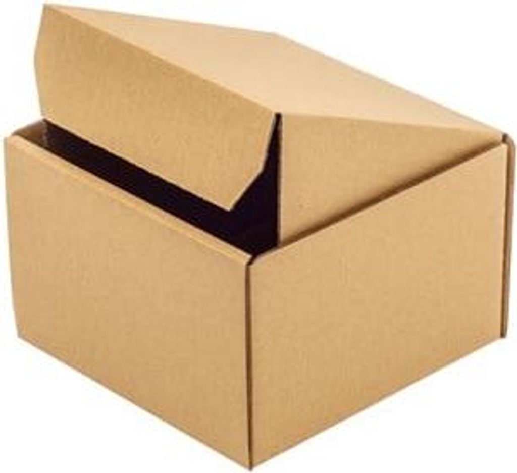 Karton 150 x 150 x 100 mm, 10 Stück Kartonbox, Stanzform, KRAFT, Größe B