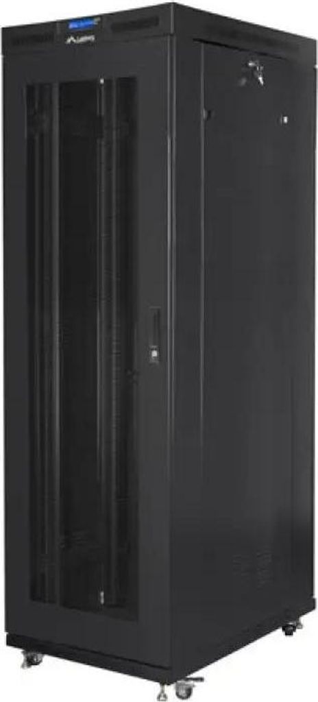 Lanberg FF01-8037-23BL Rackschrank 37U Freistehendes Rack Schwarz