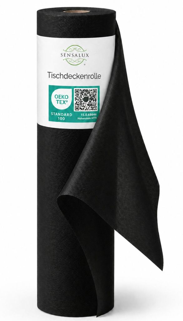 Sensalux Tischdeckenrolle, 1,50m x 25m Schwarz Produktbild 
