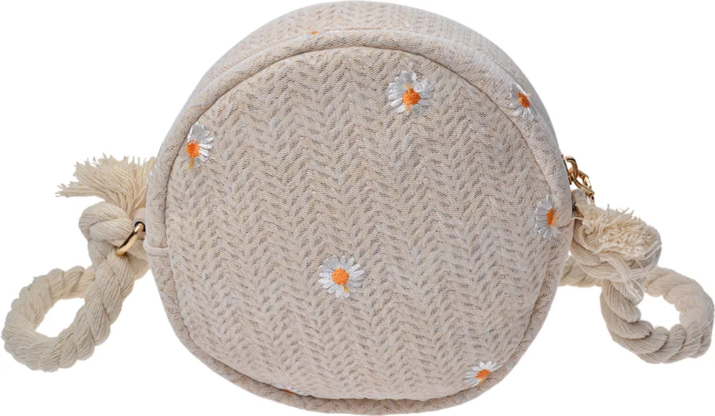 Mini Bag Tonda Clayre & Eef Beige Ø 15 cm | Borsetta Donna Trendy