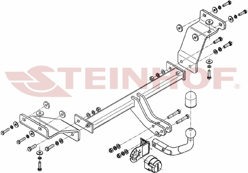 Z546684 Anhängerkupplung passend für HYUNDAI i30 CW 03/2008-2012 starr