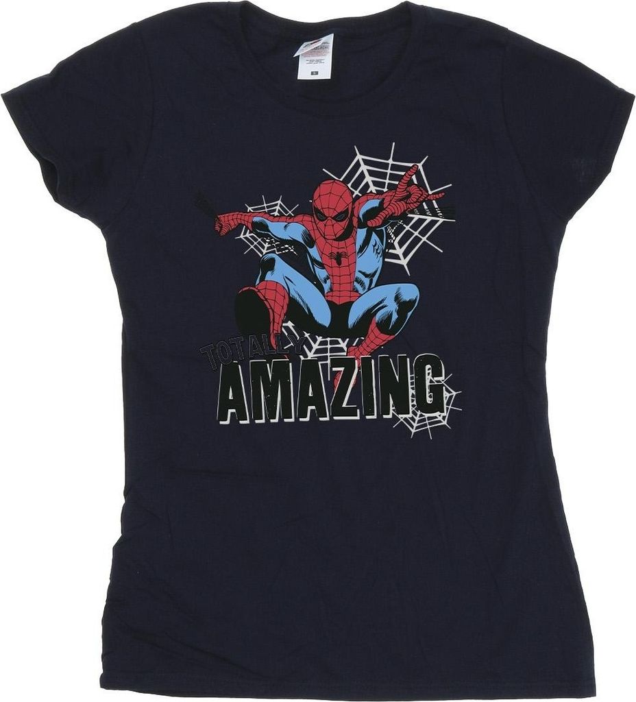 Marvel - "Amazing" T-Shirt für Damen BI29428 (XXL) (Marineblau)