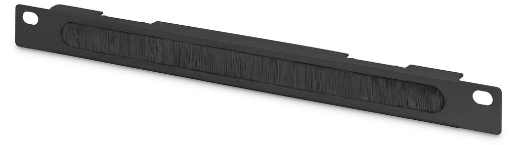 Kabelzuführung (schwarz, 0,5 HE)
