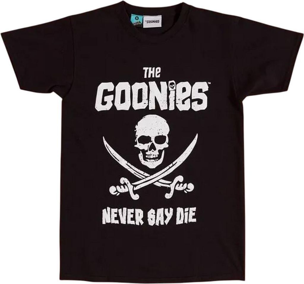 The Goonies - "Never Say Die" T-Shirt für Herren/Damen Uni TT244 (L) (Schwarz)