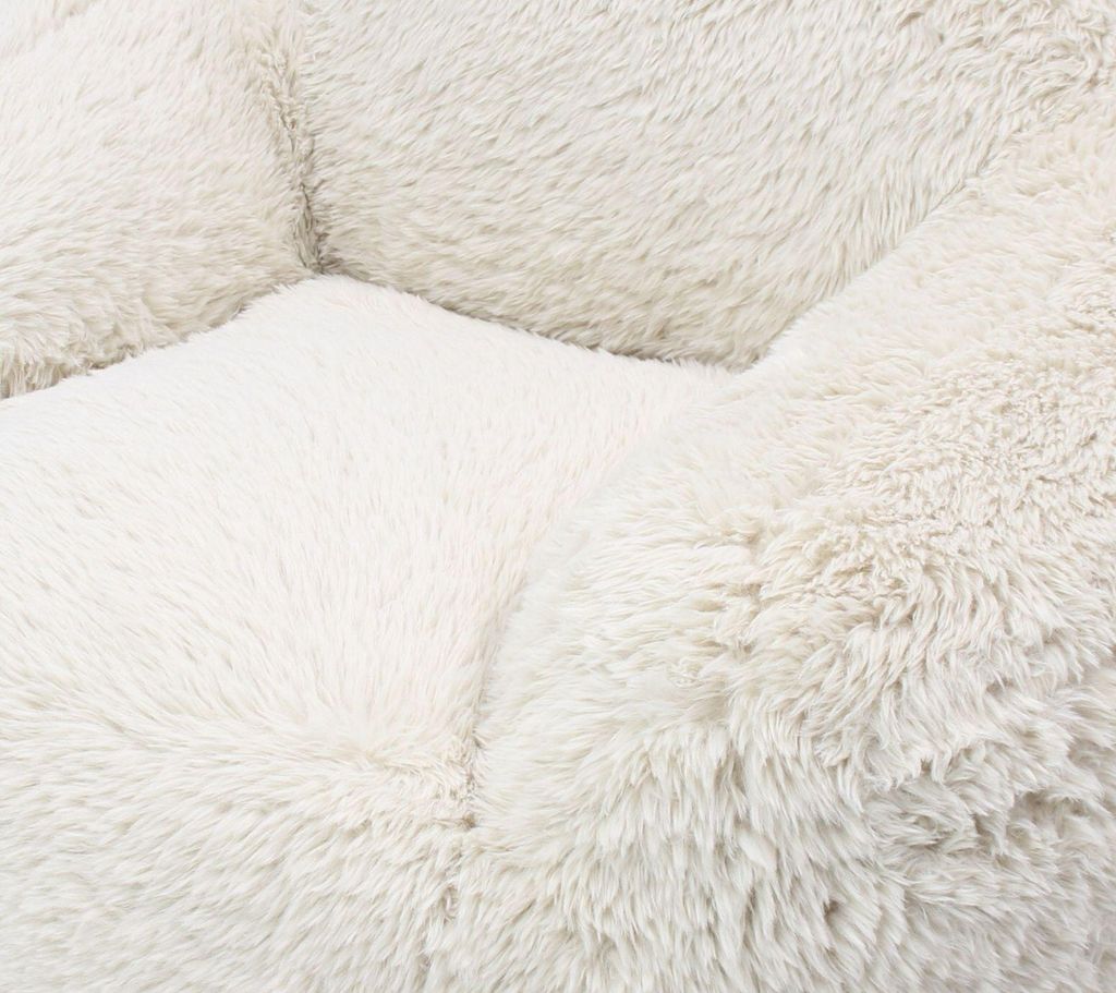 Kuschelsessel Flauschig Felloptik, Loungesessel Wohnzimmer