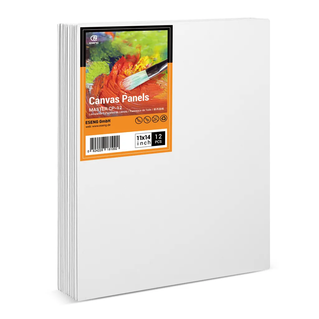 Set 12 Pannelli Telati ESENG 28x35cm - Cotone Acid-Free per Artisti