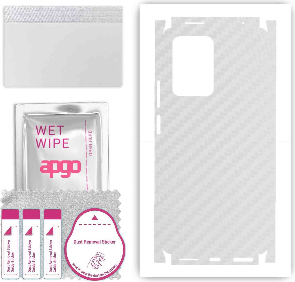 apgo Rückseite + Seiten Schutzfolie, Skin, kompatibel mit Xiaomi 11T, Hinten Displayschutzfolie aus Vinylfolie, kratzfest, einfache Montage - Tran...