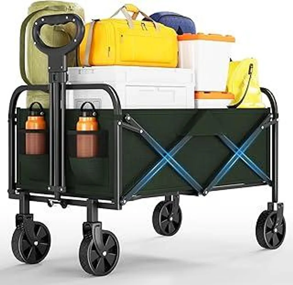 Carrello da Giardino 172kg All-Terrain: Struttura in Acciaio 220 Litri