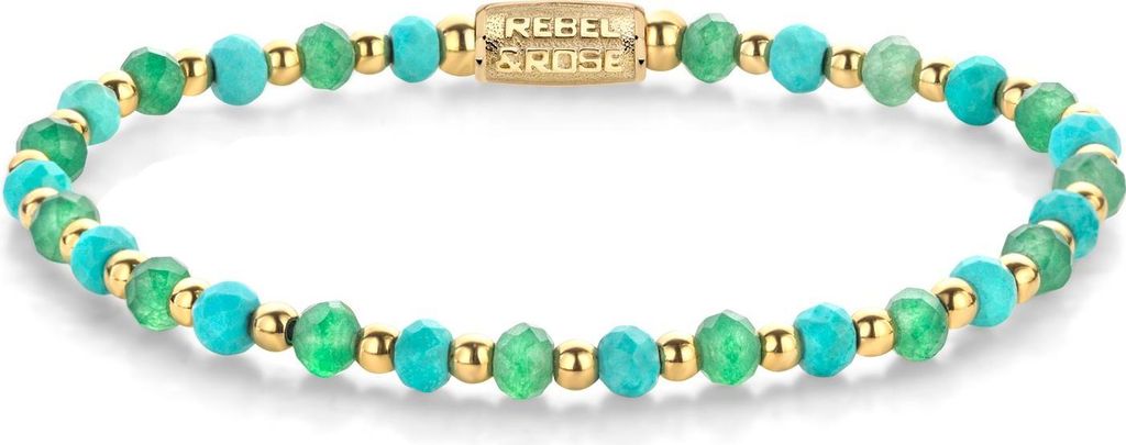 Rebel and Rose More Balls Than Most RR-40143-G Damenarmband, Armbandumfang:19cm