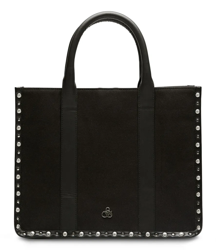 Sac de Cours et Shopping Noir Format Large pour Ordinateur et A4
