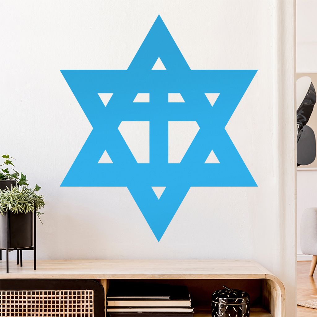 Messianische Juden D2 Wandtattoo Wandaufkleber Wall Sticker - Dekoration, Küche, Wohnzimmer, Schlafzimmer, Badezimmer