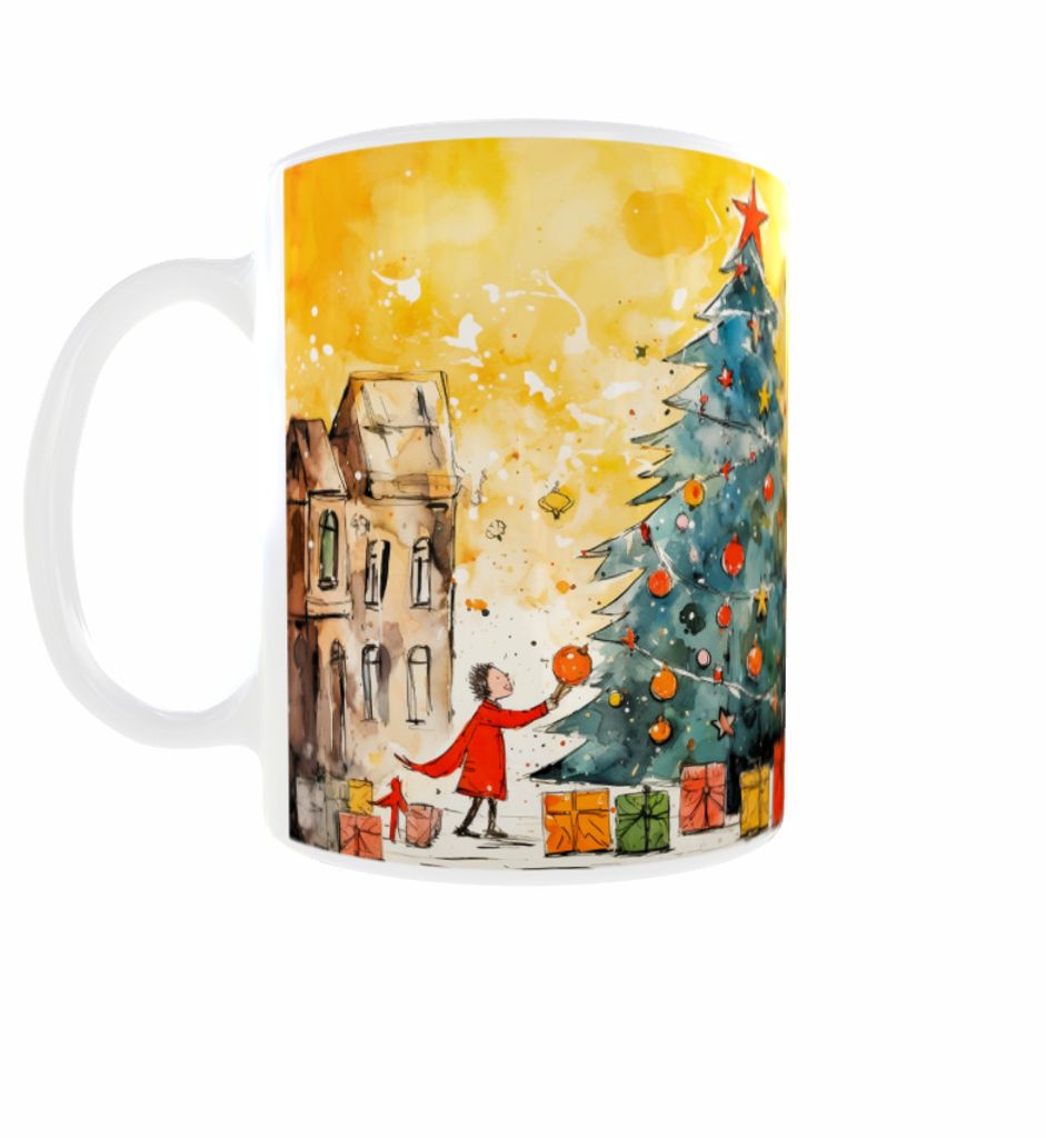 Becher 300ml Weihnachtsbaum