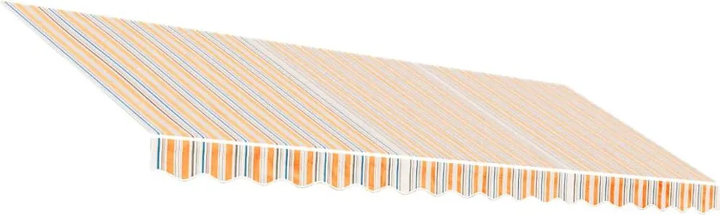 vidaXL Telo di Ricambio Tenda da Sole 4,5x3 m Strisce Multicolore