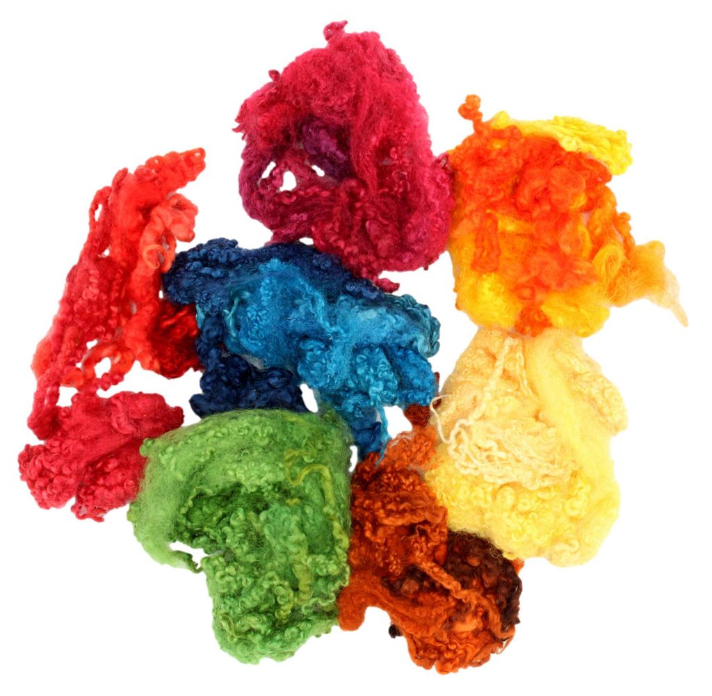 Bluefaced Leicester Locken Wolle – Farbmix Floating Color Produktbild 